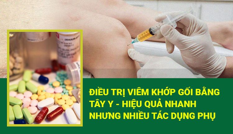 Điều trị viêm khớp gối bằng thuốc Tây y